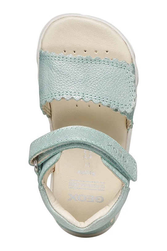 Geox sandały skórzane dziecięce SANDAL STEPPIEUP B656QB.000CR.20.27 turkusowy