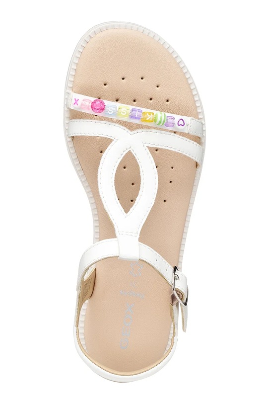 Geox sandały dziecięce SANDAL KARLY J6535H.000BC.28.35 biały
