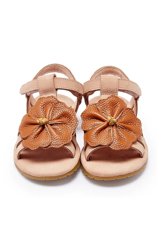 Donsje sandały skórzane dziecięce Iles Fields Sandals Hibiscus 2025106 różowy SS26