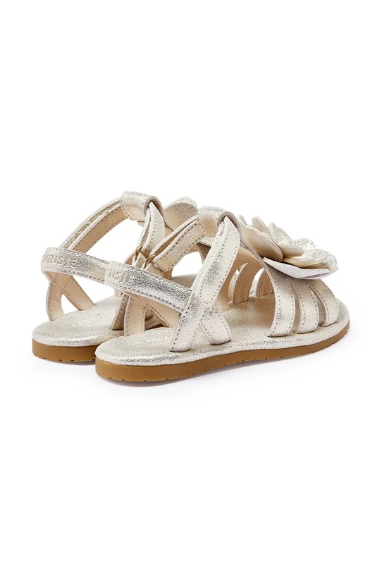 Dziewczynka Donsje sandały skórzane dziecięce Iles Fields Sandals Shimmer Buttercup 2025107 beżowy