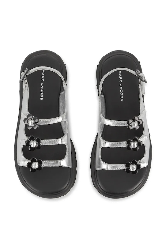 Marc Jacobs sandały dziecięce skórzane szary W60822.27.35