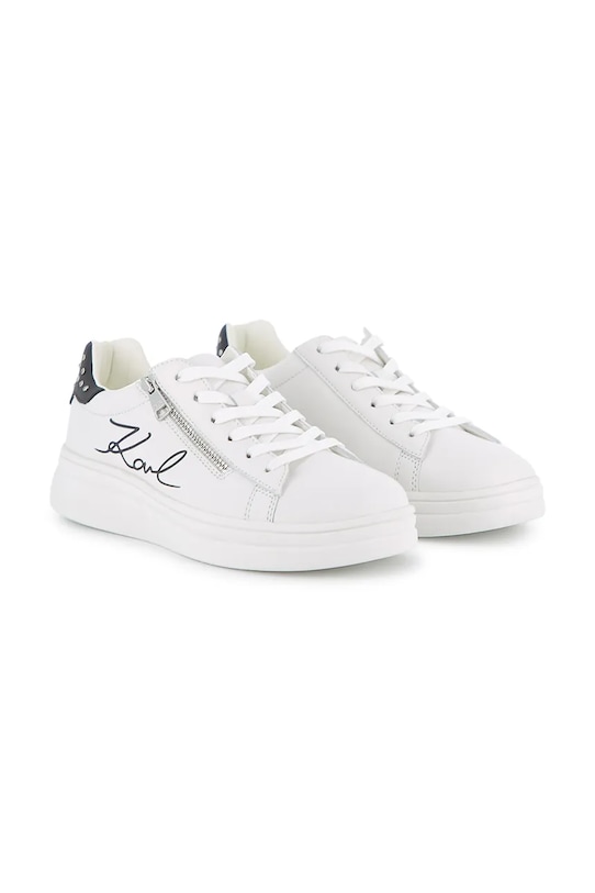 Παιδικά δερμάτινα sneakers Karl Lagerfeld μικρό λευκό Z31238.30.35