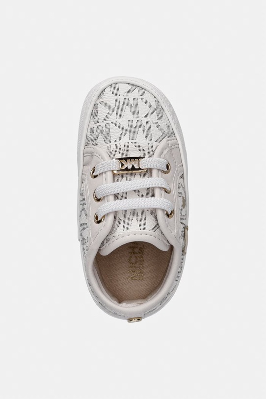 Michael Kors buty niemowlęce BABY BRITTANIA HEARTS beżowy MK04984256