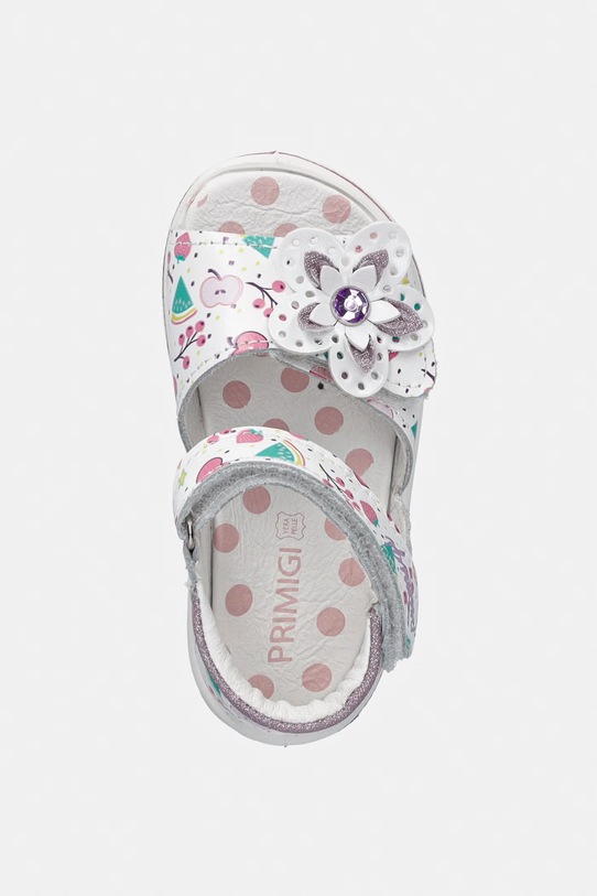 Primigi sandały dziecięce skórzane biały 1363300