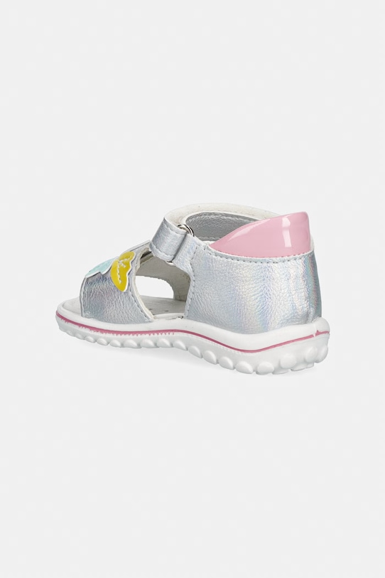 Момиче Primigi сандали за деца от кожа 1363800 сребърен