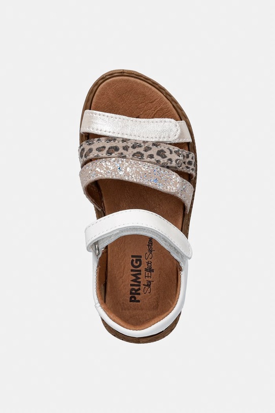 Primigi сандалии с открытой пяткой для детей кожаные бежевый 1387011.27.30