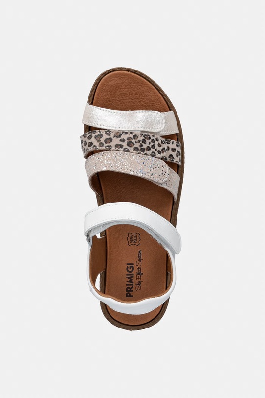Primigi σανδάλια με ανοιχτό τακούνι Παιδικά δερμάτινα μπεζ 1387011.36.38