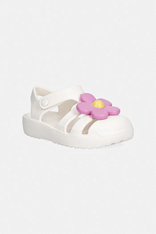 Crocs sandały dziecięce CLASSIC FLOWER T beżowy 212526.CROCS.CLASSIC.FL