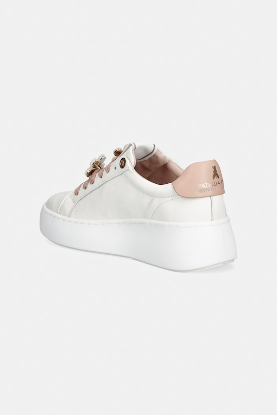 Dziewczynka Patrizia Pepe sneakersy dziecięce skórzane PPJ353 beżowy