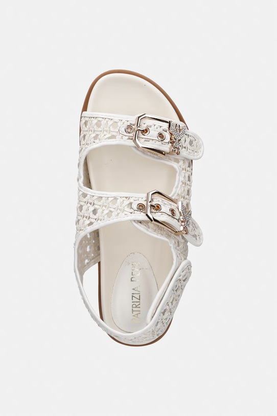 Patrizia Pepe sandały dziecięce beżowy PPJ383