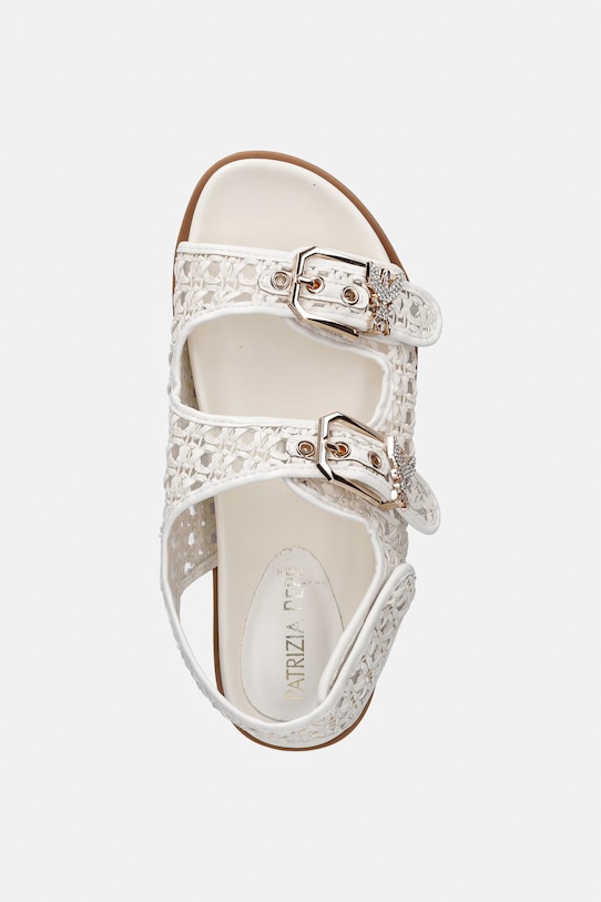 Patrizia Pepe sandały dziecięce beżowy PPJ383