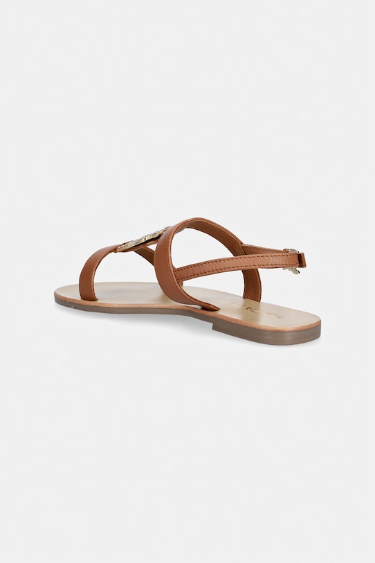 Dziewczynka Patrizia Pepe sandały dziecięce skórzane PPJ402 beżowy