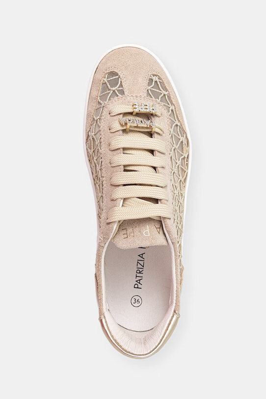 Patrizia Pepe sneakersy dziecięce beżowy PPJ357