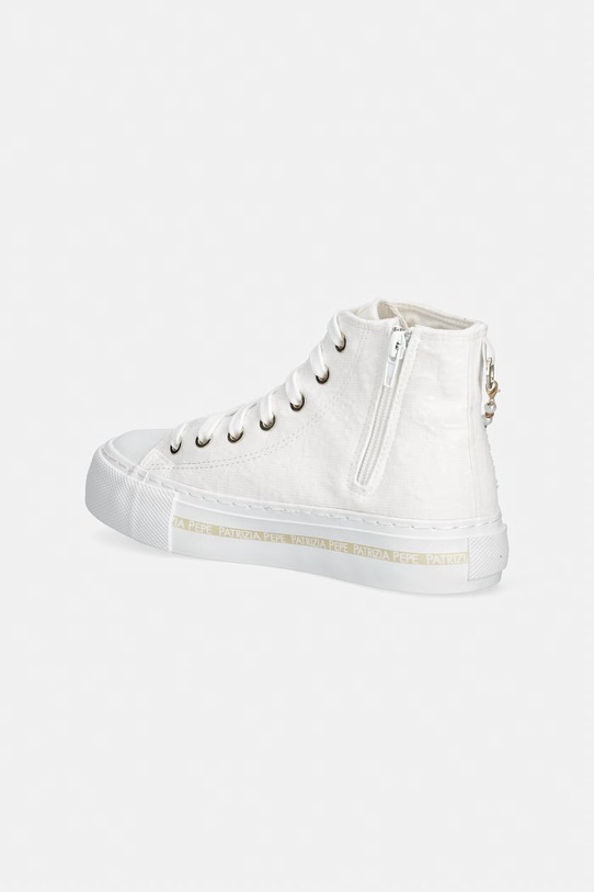 Dziewczynka Patrizia Pepe trampki dziecięce PPJ373 biały