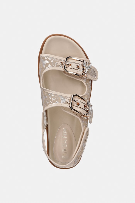 Patrizia Pepe παιδικά σανδάλια μπεζ PPJ385