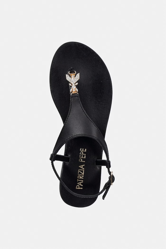 Patrizia Pepe sandále detské kožené čierna PPJ403