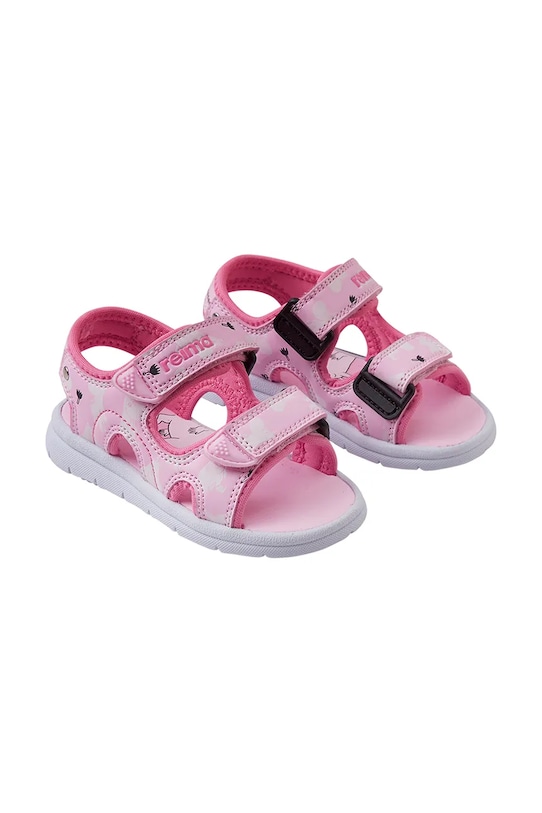 Дитячі сандалі Reima Moomin Bungee імітація лицьової шкіри рожевий 5400089M.G.PPY2