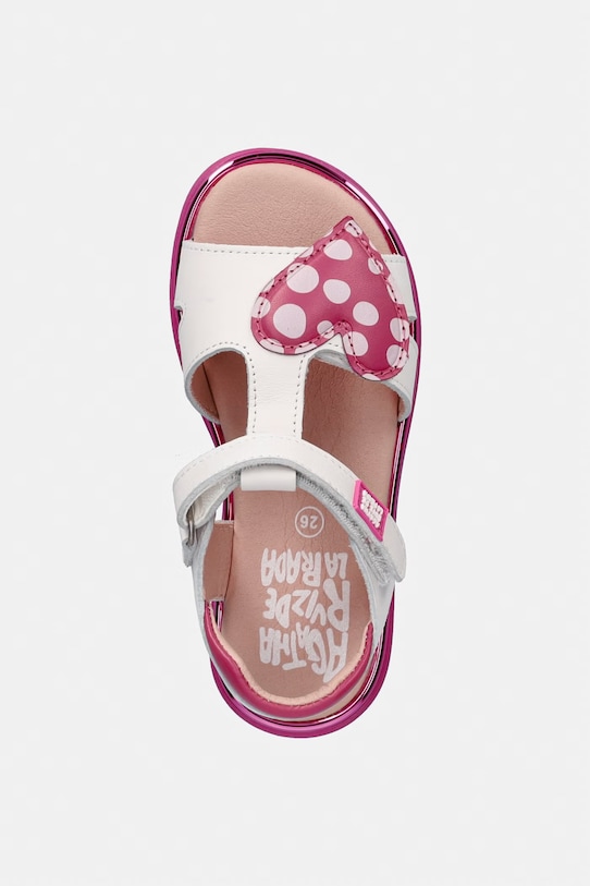 Agatha Ruiz de la Prada detské kožené sandále biela 262961.24.27