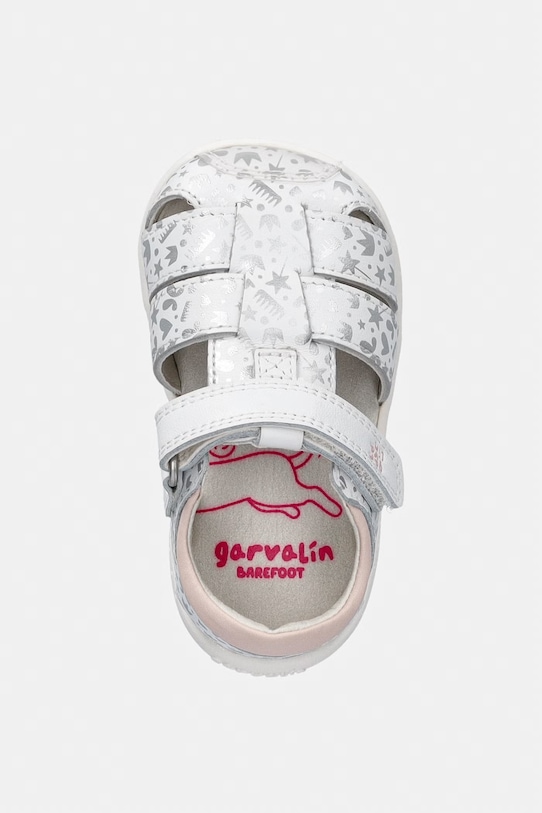 Dječje kožne sandale Garvalin srebrna 262326.19.23