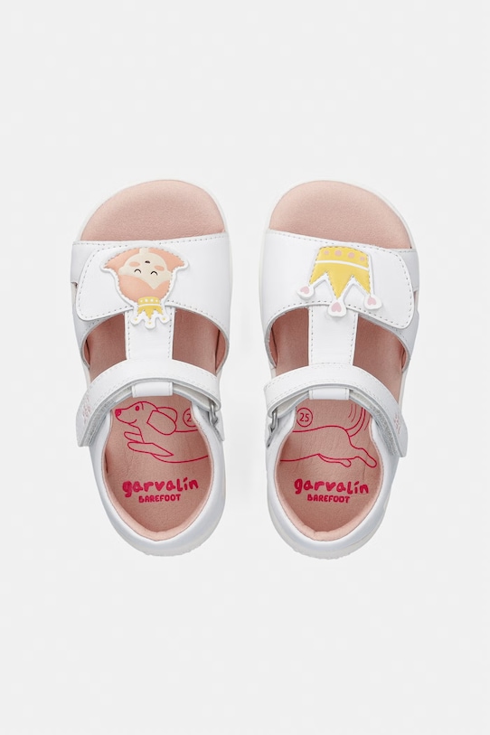 Garvalin sandały dziecięce skórzane 262332.24.26 biały SS26