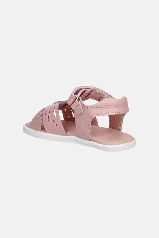 Dziewczynka Garvalin sandały dziecięce skórzane 262434 różowy