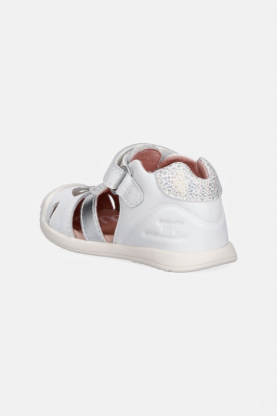 Κοριτσίστικα Παιδικά δερμάτινα σανδάλια Biomecanics 262108. λευκό