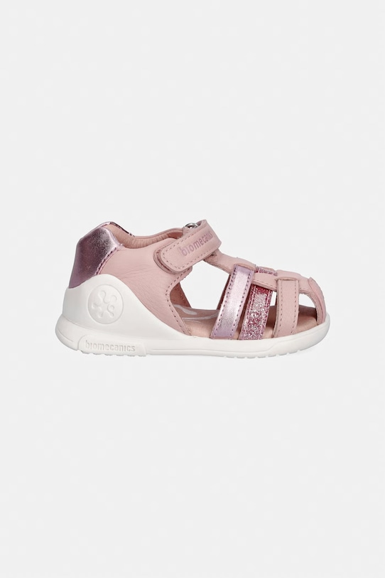 Παιδικά δερμάτινα σανδάλια Biomecanics 262150.G ροζ SS26