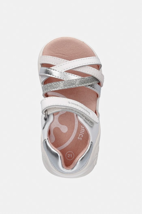 Biomecanics sandale din piele pentru copii alb 262140.