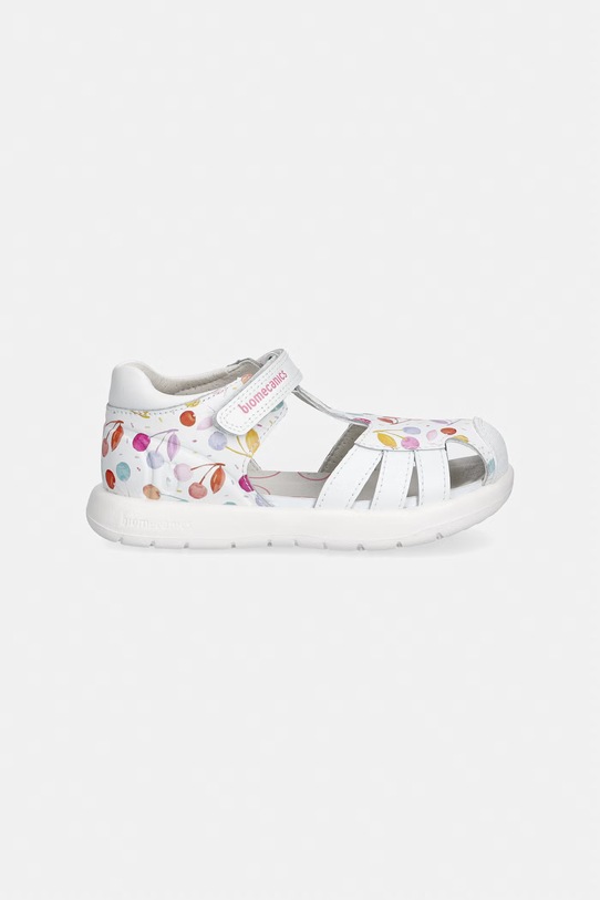 Dětské kožené sandály Biomecanics 262202.24.27 bílá SS26