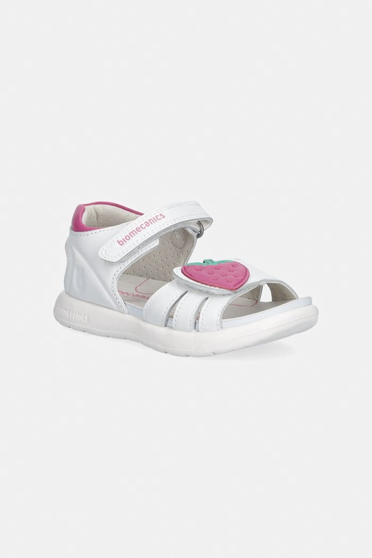 Biomecanics sandali otroški usnjeni bela 262204.24.27