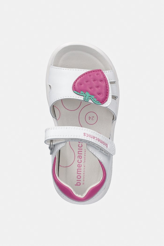 Biomecanics sandali otroški usnjeni bela 262204.24.27
