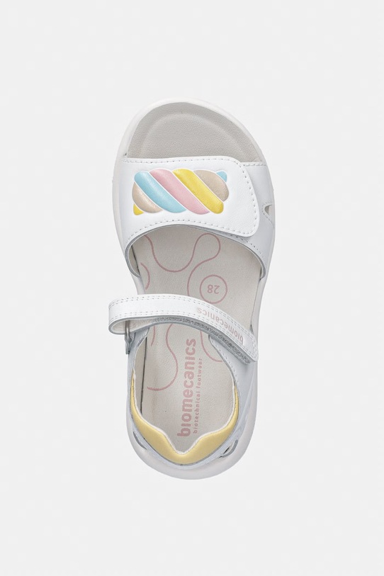 Biomecanics sandały dziecięce skórzane biały 262210.28.32