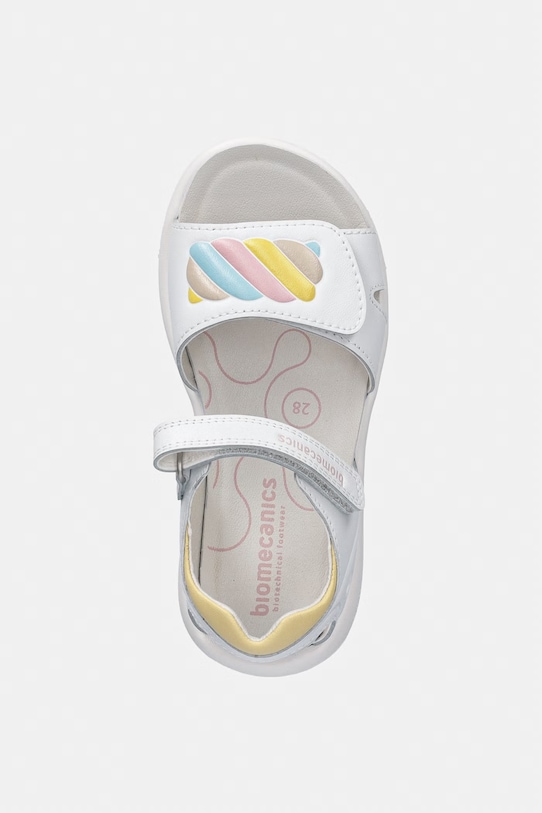 Biomecanics sandały dziecięce skórzane biały 262210.28.32