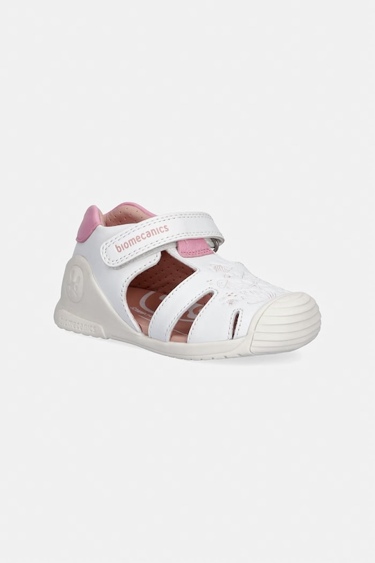 Biomecanics detské kožené sandále biela 262105