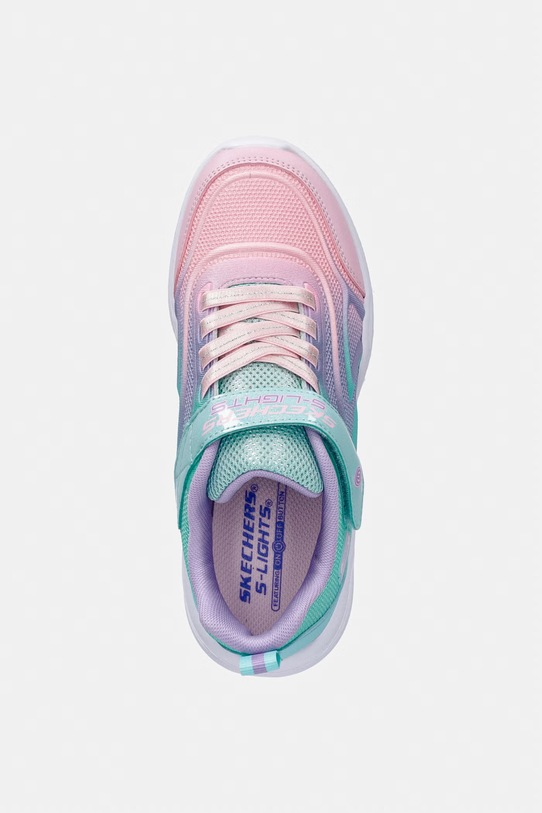Dziewczynka Skechers SKECHERS SOLA GLOW sneakersy dziecięce 303713L fioletowy