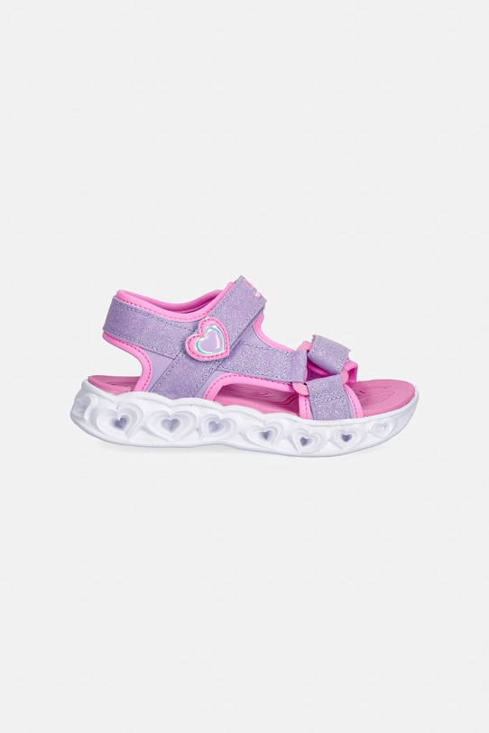 Skechers sandały dziecięce HEART LIGHTS SANDALS-SUGAR SP 303114L fioletowy SS26