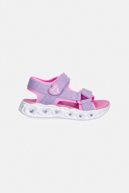 Skechers sandały dziecięce HEART LIGHTS SANDALS-SUGAR SP 303114L fioletowy SS26