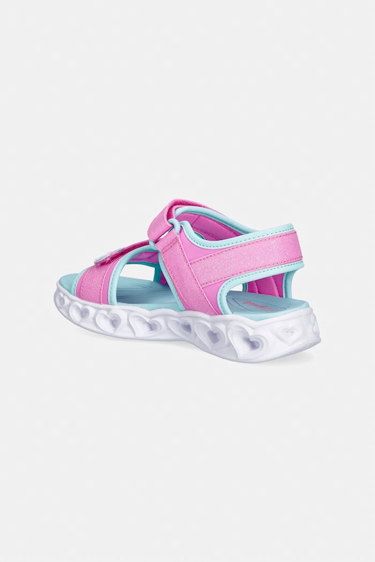 Dziewczynka Skechers sandały dziecięce HEART LIGHTS SANDALS-SUGAR SP 303114L różowy