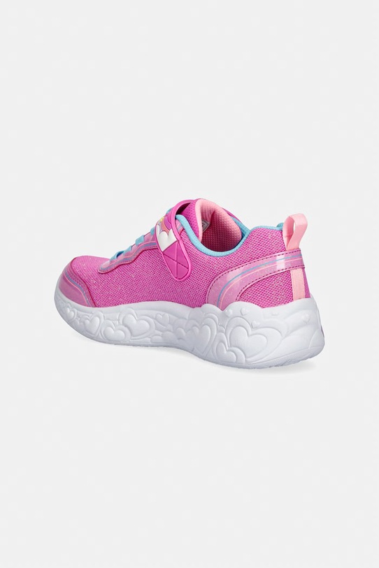 Dziewczynka Skechers ETERNAL HEART LIGHTS sneakersy dziecięce 302697L różowy