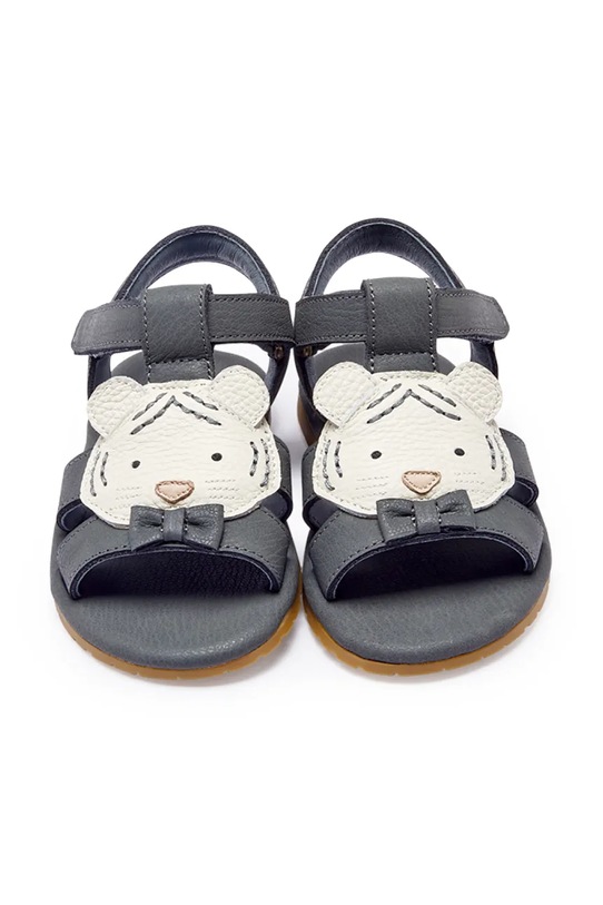 Donsje sandały z odkrytą piętą dziecięce skórzane Dhalo Sandals Festive White Tiger 2027705 czarny SS26