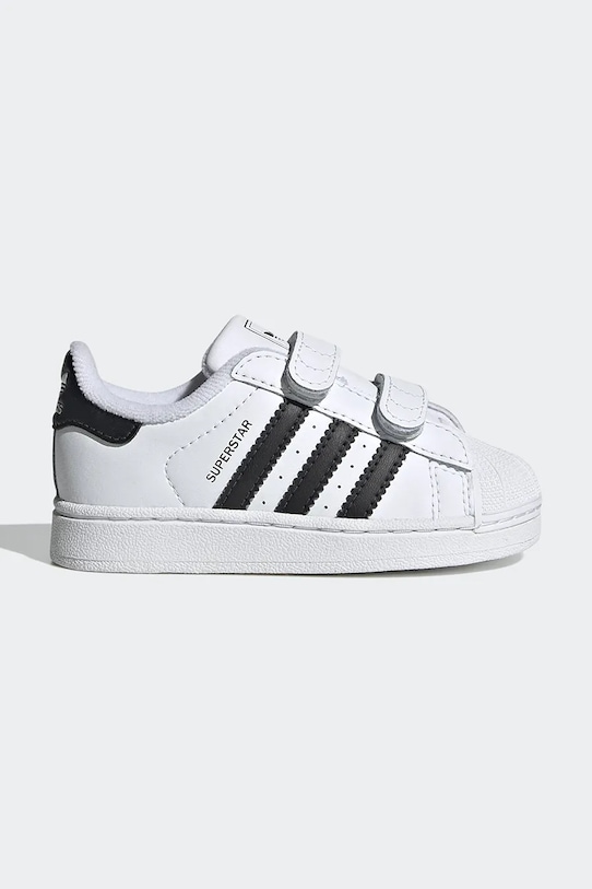 Παιδικά αθλητικά παπούτσια adidas Originals SUPERSTAR II απομίμηση λείου δέρματος λευκό JI3990