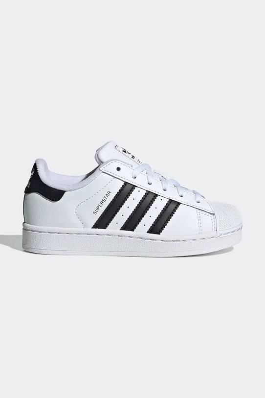 adidas Originals sneakersy dziecięce SUPERSTAR II imitacja skóry licowej biały JH9980
