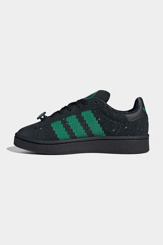 adidas Originals sneakersy skórzane dziecięce Minecraft CAMPUS 00s czarny IH1733