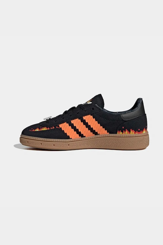 Παιδικά δερμάτινα sneakers adidas Originals Minecraft HANDBALL SPEZIAL μαύρο IH1737