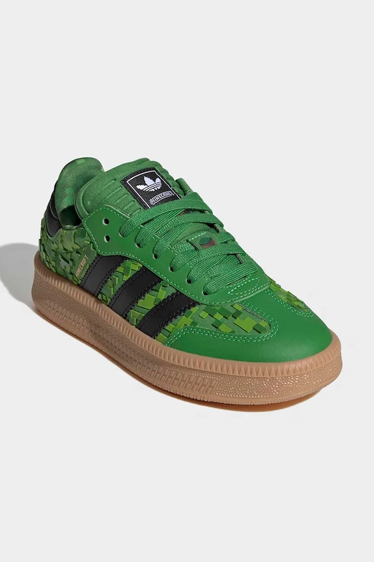 Otroške superge adidas Originals Minecraft SAMBA XLG IH1732 zelena SS26
