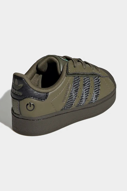 Deklice Otroške superge adidas Originals SUPERSTAR LED LIGHTS IH6391 zelena