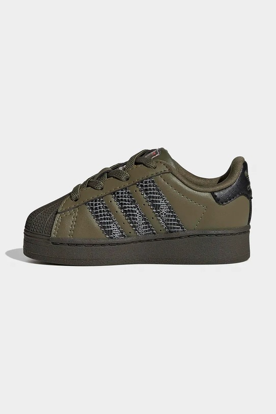 Otroške superge adidas Originals SUPERSTAR LED LIGHTS zelena IH6391