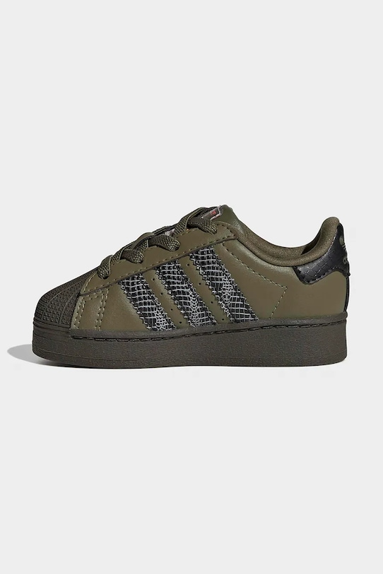 Otroške superge adidas Originals SUPERSTAR LED LIGHTS zelena IH6391