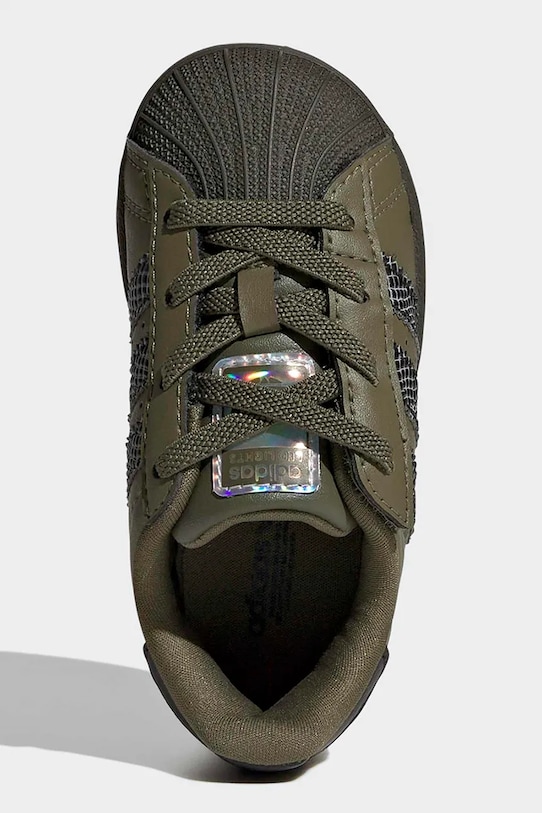 Otroške superge adidas Originals SUPERSTAR LED LIGHTS IH6391 zelena