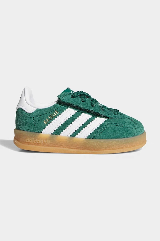 Παιδικά αθλητικά παπούτσια adidas Originals GAZELLE INDOOR συνθετικό πράσινο IH9130